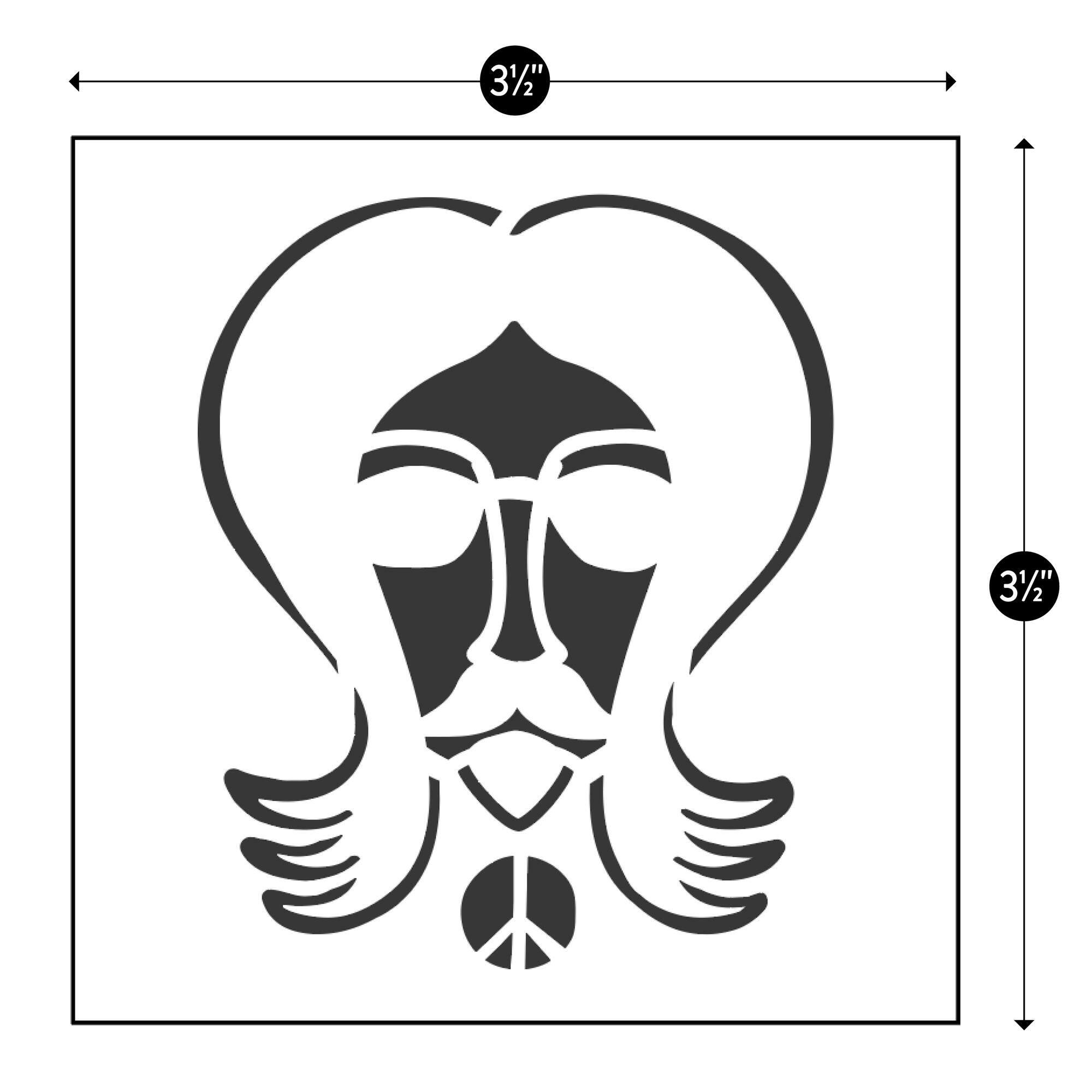 Jonathan Adler x Michaels 3.5" California Crafter 1 Stencil